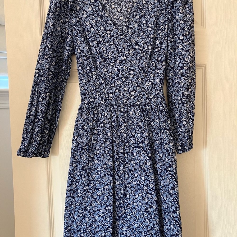 Floral Blue Dress